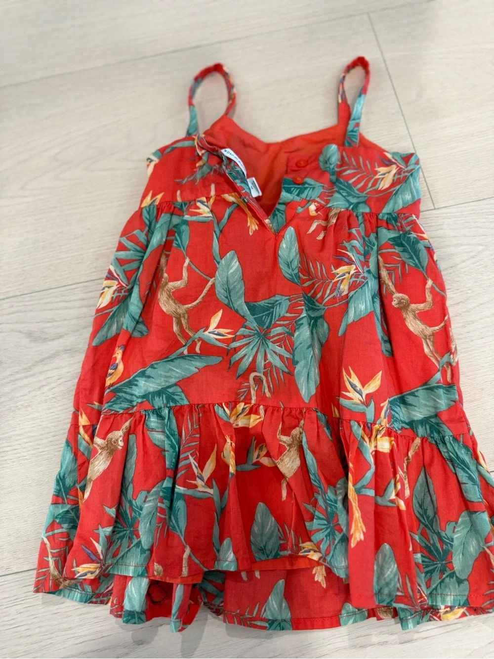 Janie and Jack Red Tropical Print Sundress | 2T
